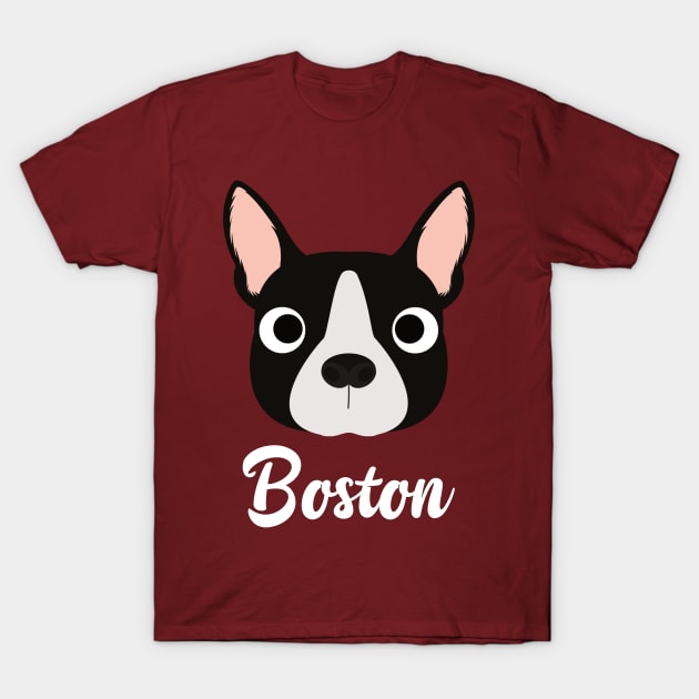 Boston - Boston Bull Terrier T-Shirt by DoggyStyles